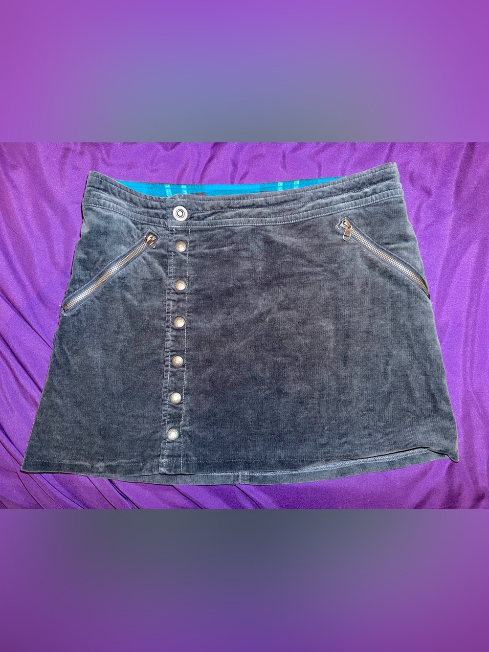Kühl Corduroy Utility Mini Skirt